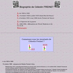 biographie de Célestin Freinet