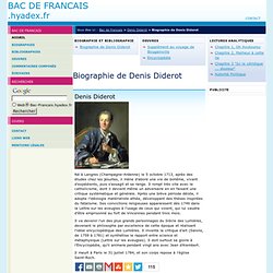 Biographie type bac de Denis Diderot
