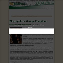 Biographie de George Pompidou