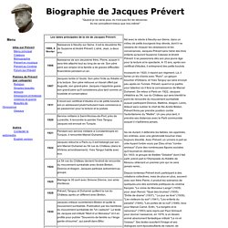 Biographie de Jacques Prévert