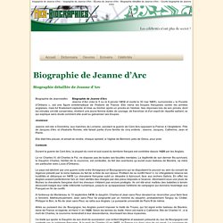 Biographie de Jeanne d’Arc