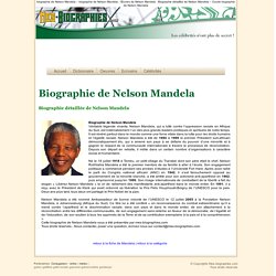Biographie de Nelson Mandela
