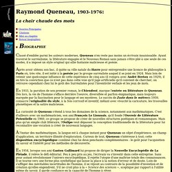 Biographie de Raymond Queneau