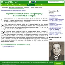 Biographie de Scipione del Ferro