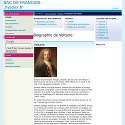 Biographie de Voltaire