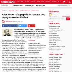 Jules Verne : biographie de l'auteur des Voyages extraordinaires
