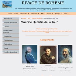 Biographie et oeuvre de Maurice Quentin de La Tour ou Maurice Quentin Delatour