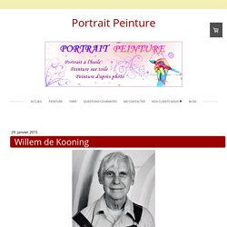 Willem de Kooning, oeuvres et biographie - Portrait peinture, peinture a l'huile a partir de photos
