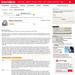 Biographie Robert Schumann - linternaute.com