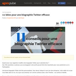 11 idées pour une biographie Twitter efficace