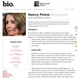 Nancy Pelosi - Biography - Government Official - Biography.com