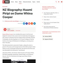 NZ Biography: Haami Piripi on Dame Whina Cooper