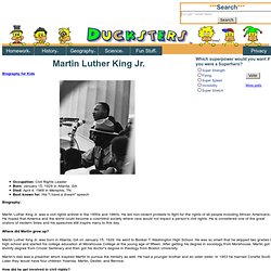 Kid's Biography: Martin Luther King Jr.
