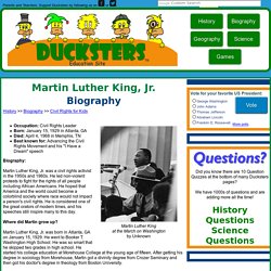 Kid's Biography: Martin Luther King, Jr.
