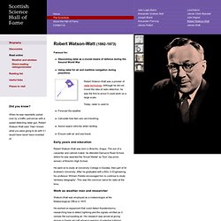 Robert Watson-Watt biography