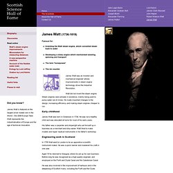 James Watt biography - Science Hall of Fame