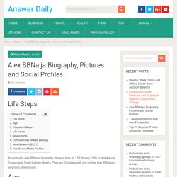 Alex BBNaija Biography, Pictures and Social Profiles