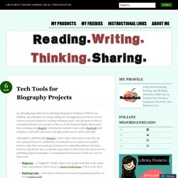 Tech Tools for Biography Projects