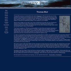 A biography of radical Scottish lawyer Thomas Muir