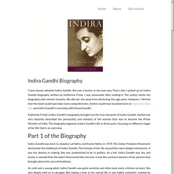 Biography Review: Life of Indira Gandhi by Katherine Frank