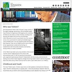 JRR Tolkien Biography - The Tolkien Society