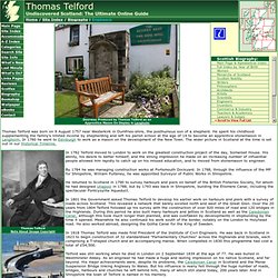 Thomas Telford Feature Page on Undiscovered Scotland