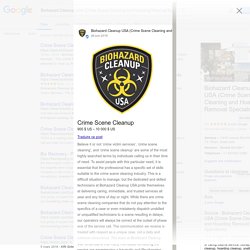 Biohazard Cleanup USA (Crime Scene Cleaning and Hoarding Removal Specialists) - Recherche Google