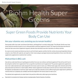 Biohm Health Super Greens