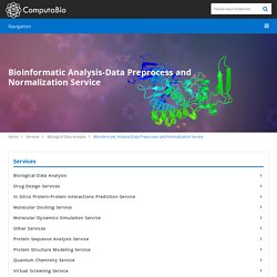 Bioinformatic Analysis-Data Preprocess and Normalization Service - ComputaBio