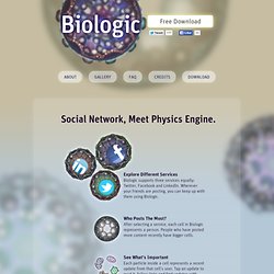 Biologic: A Playful Social Network Browser for iPad by Bloom Studio, Inc.