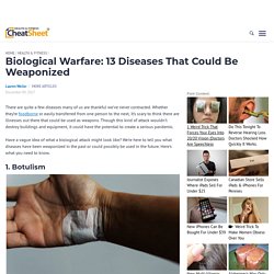 Biological Warfare: 13 Diseases That Could Be Weaponized