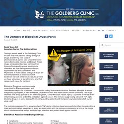The Dangers of Biological Drugs (Part I) — The Goldberg Clinic for Chronic Disease Reversal