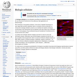 Biologie cellulaire