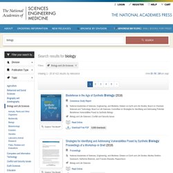The National Academies Press - free ebook downloads biology