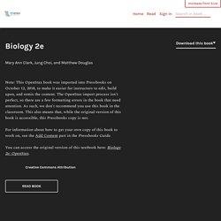 Biology 2e – Open Textbook