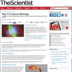 Top 7 in Cancer Biology