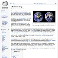 Marine biology