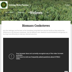 Biomass Cookstoves