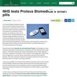 NHS tests Proteus Biomedical's smart pills