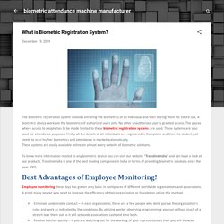 What is Biometric Registration System?