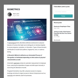 BIOMETRICS - Mark Larkin