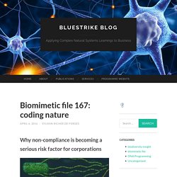 Biomimetic file 167: coding nature – BlueStrike blog