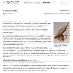 Biomimétisme Wiki