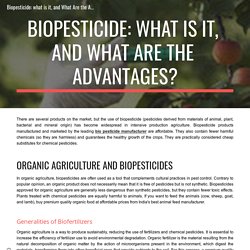 Biopesticide: what is it, and What Are the Advantages?