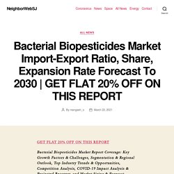 Bacterial Biopesticides Market Import-Export Ratio, Share, Expansion Rate Forecast To 2030