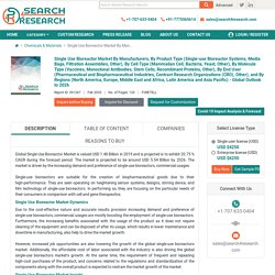 Single Use Bioreactor Market Outlook to 2026 - Search4Research