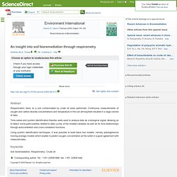 Environment International : An insight into soil bioremediation through respirometry