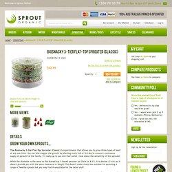 Biosnacky 3-Tier Flat-Top Sprouter (Classic) - Sprout Organic