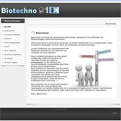 SITE + RSS Biotechnose [Biotechnologies Santé Environnement]