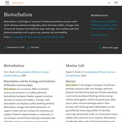 Bioturbation - an overview